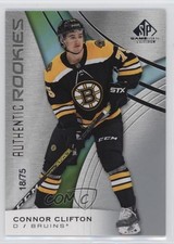 2019-20 Upper Deck SP Game Used Authentic Rookies 18/75 Connor Clifton #125 f0l