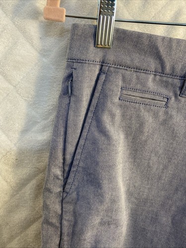 J.Crew Oxford Tech Shorts Mens 28 Blue Stretch Moisture Wicking Waistband 7" - Picture 5 of 15