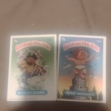 Garbage Pail Kids Topps 1986 Trading Card Lot Glooey Gabe Hugh Mungous 123a 124a