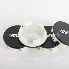 4pcs 65mm Black For Svt Wheel Center Hub Caps For 2001-2014 M-ustang 2.5inch