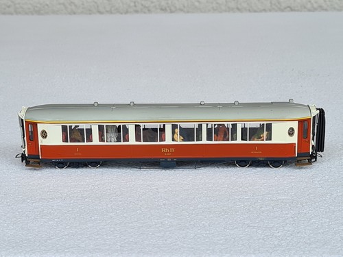 TOP Rarität Ferro-Suisse RhB HOm 1:87 Salonwagen A 1143 mit Figuren, beleuchtet  | Zustand: Gebraucht