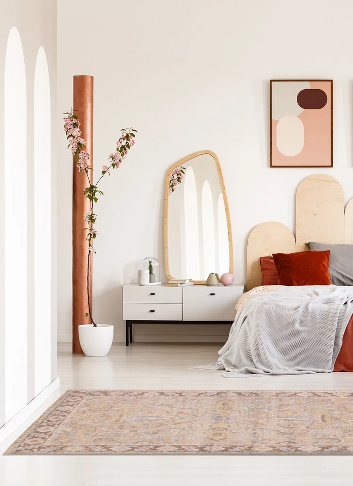 Alfombra oriental vintage anudada a mano alfombra tradicional de lana de 5'3" x 7'7" Foto 2 de 4