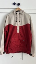 Volcom vintage snow pullover jacket red / bone size L pre-owned