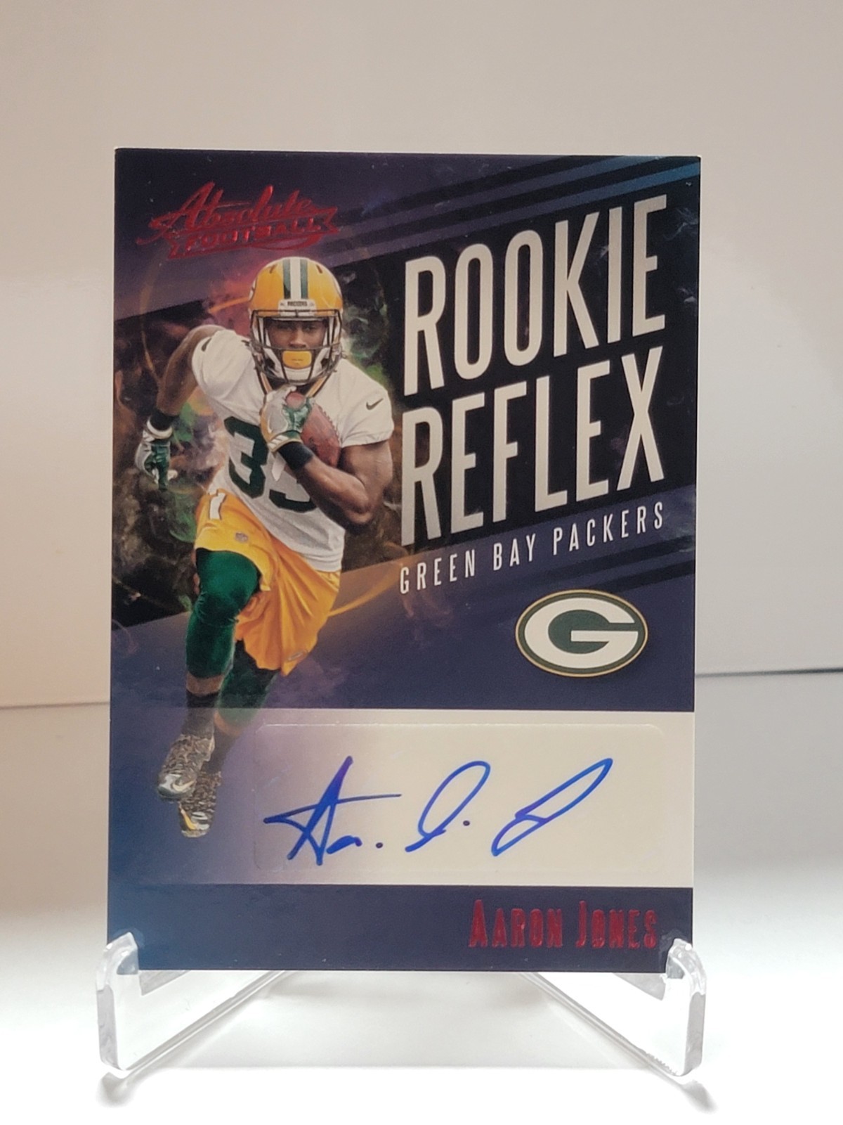 Aaron Jones Panini Absolute Rookie Reflex Signature #RRAJS Red