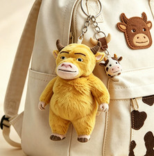 NIULAI Plush Doll COW COME Niu Lai Movie Bag pendant Bull Come