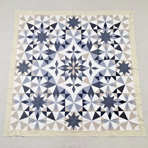 Handmade Winter Alaska Cotton Fabric Queen Size Patchwork quilt top/topper