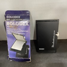 Rolodex Autodex Black Telephone/Address File Pre-Owned
