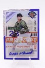 2024 Panini Prospect Edition Blue Wave Prizm #44 CHAYCE McDERMOTT Auto 50/75