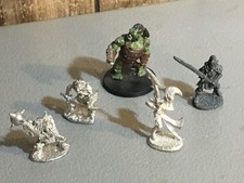A34034 UNKNOWN METAL MINIATURES FANTASY MIXED LOT ORC ELF WARRIOR TABLETOP RPG