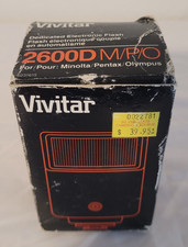 Vivitar Auto Thyristor 2600-D M/P/O Flash  For Minolta/Pentax/Olympus