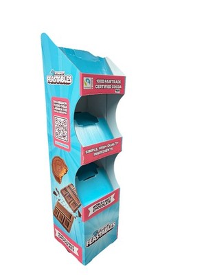 MrBeast Feastables Chocolate Cardboard Display Stand Retail POS Store Sign Prop 