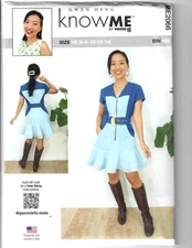 Know Me by mimi G ME2066 Sewing Pattern Misses Dress Gwen Heng 6-8-10-12-14