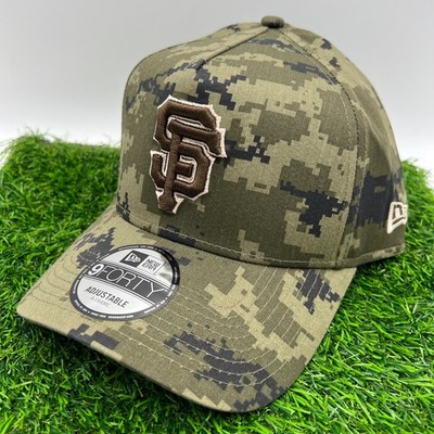 New Era San Francisco Giants Green Digital Camo 9Forty A Frame Snapback Hat New