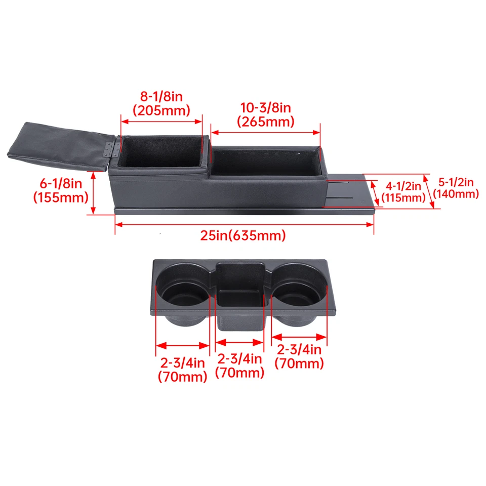 For 2011-2020 Dodge Charger Police Center Cup Holder Console w/ Plate & Trim Kit - Изображение 3 из 4