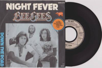 BEE GEES Night Fever 7'' Vinyl Single 1978 Robin Gibb * TOP