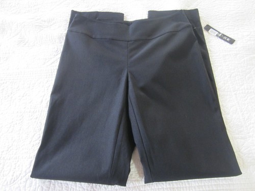 Nic + Zoe Womens Pants Size 2 Wonderstretch Straight Leg Black Onyx ALL1806 - Picture 2 of 7