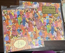 2 x Vintage Gift Wrapping Paper Sheet Mothers Day Hallmark 60s 20"x30" Lady Mom