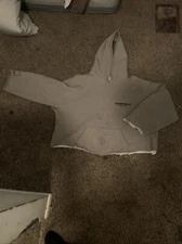 Fear of God Essentials Light Oatmeal Hoodie Size Medium Pullover Sweatshirt FOG