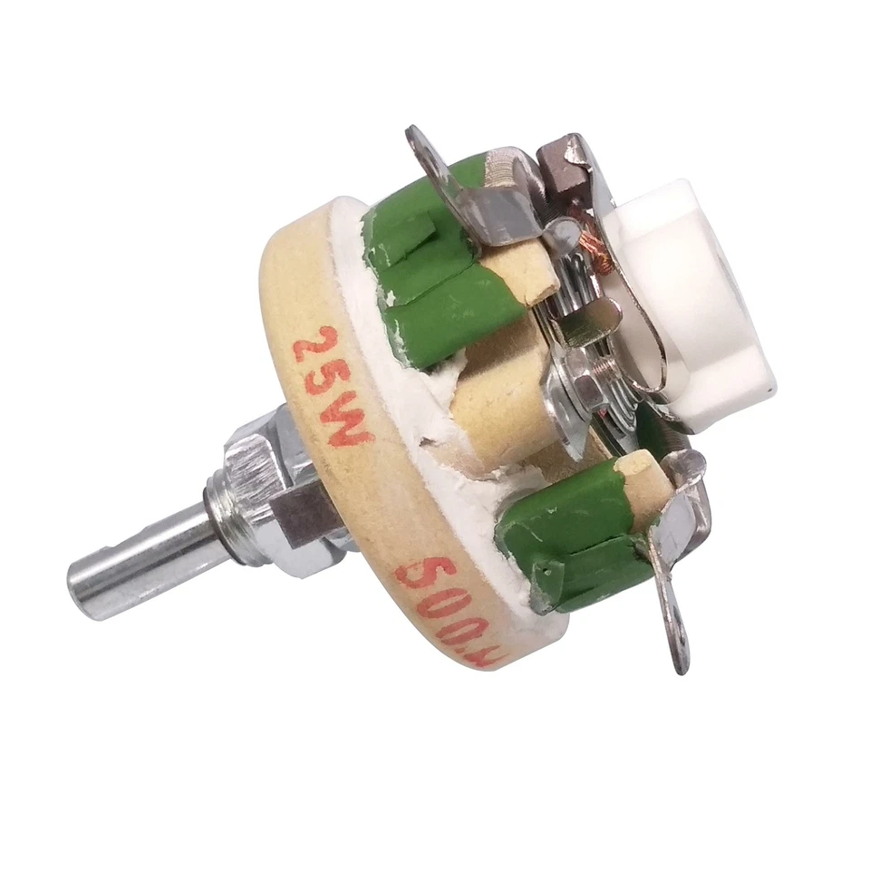 25 W 500 Ohm Hochleistungs-Drahtpotentiometer, Rheostat, variabler Widerstand - Bild 2 von 4