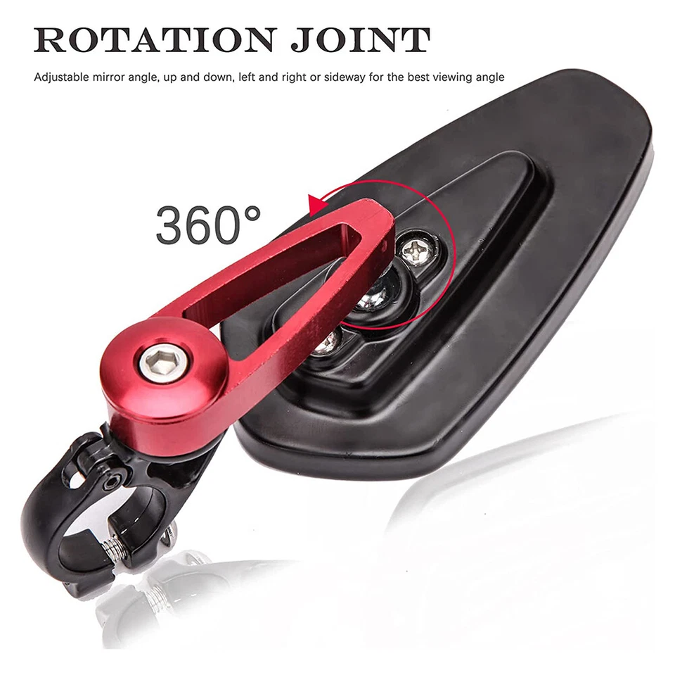 Espejos retrovisores laterales extremos manillar motocicleta para Suzuki DRZ400SM DRZ400S 7/8" Foto 4 de 4