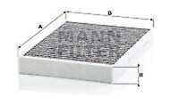 CUK 34 003 Mann-Filter Innenraumluftfilter FüR Polestar, Volvo, Volvo Asia