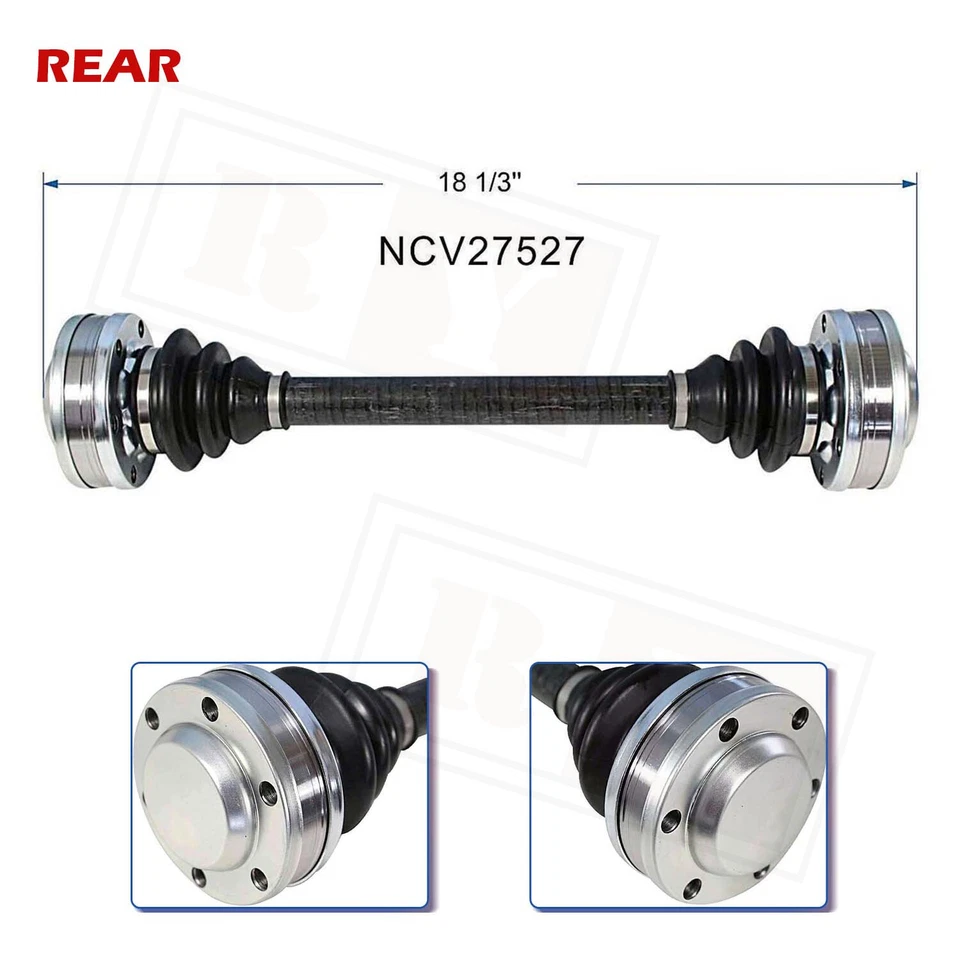 Conjunto de eje trasero CV para BMW 525i 1989-1995 1991-1993 535i 1994-1995 530i Foto 2 de 4