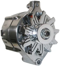 NEW POWERMASTER ALTERNATOR,POLISHED,V-BELT PUL,140AMP,FORD MUSTANG,T-BIRD,BRONCO