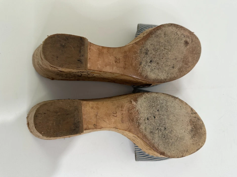 Diapositivas de lona con logotipo CC entrelazado de Chanel talla 37IT Foto 4 de 4