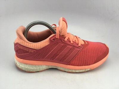 Adidas Womens Supernova Glide 8 AF6558 Pink Running Shoes Lace Up Sz 9