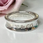 Tiffany & Co. 925 Sterling Silver 1837 Vintage 1997 Ring Size 7.5 7.7g