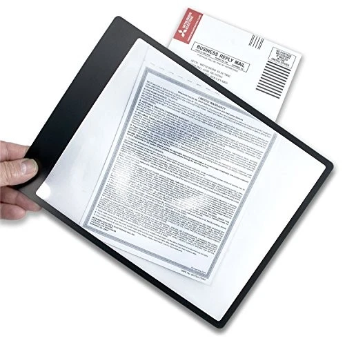  Fresnel 2x Flexible Page Magnifier for Reading Books, Newspapers, Magazines,  - Image 3 of 4
