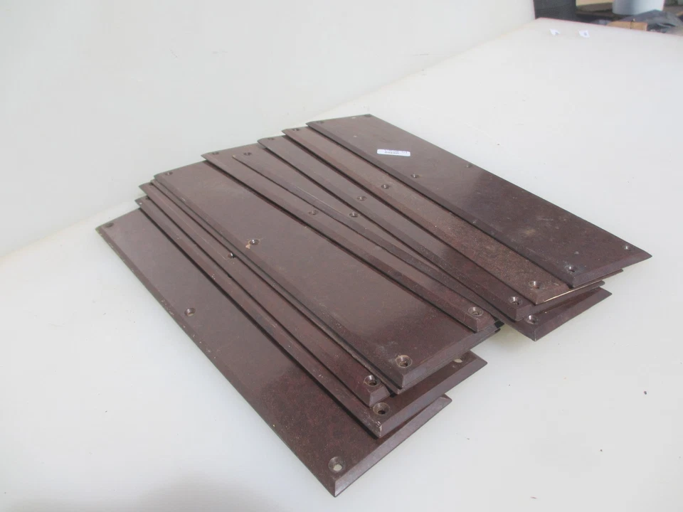 Vintage Bakelite Door Finger Plate Push Door Handle Antique Art Deco - £10each - Image 2 of 4