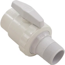 Ball Valve, Hayward Trim Line 2-Way, 1.5" MPT x 1.5" Slip