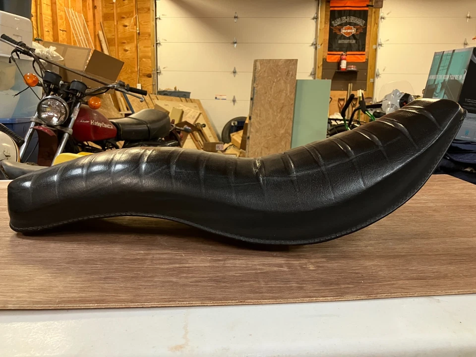 1974 harley davidson fxe superglide factory seat oem vintage - Image 4 of 4