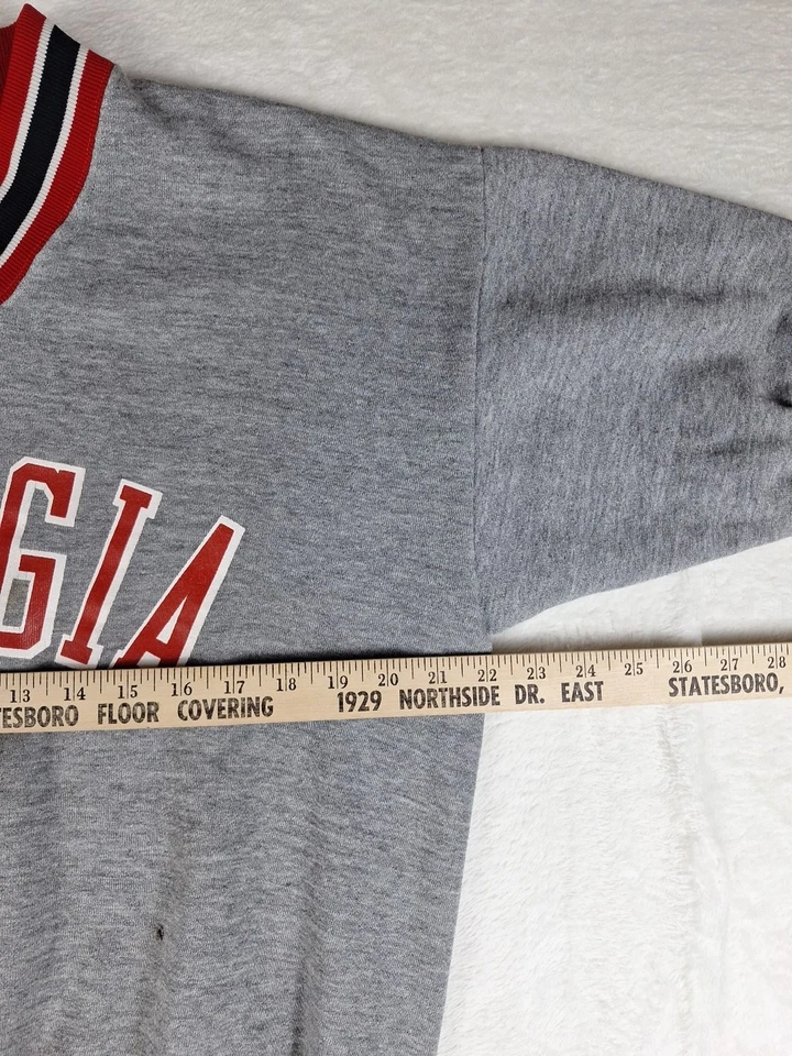 Sudadera Russell Vintage Años 70 Etiqueta Dorada Universidad de Georgia Bulldogs Hecha en EE. UU. Foto 2 de 4