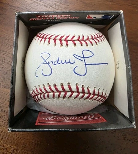 Andruw Jones Autographed Official MLB Baseball Signed Braves