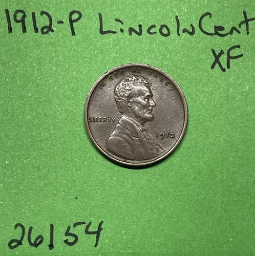 1912-P Lincoln Wheat Cent / Penny 1c Xf Extra Fine See Pics