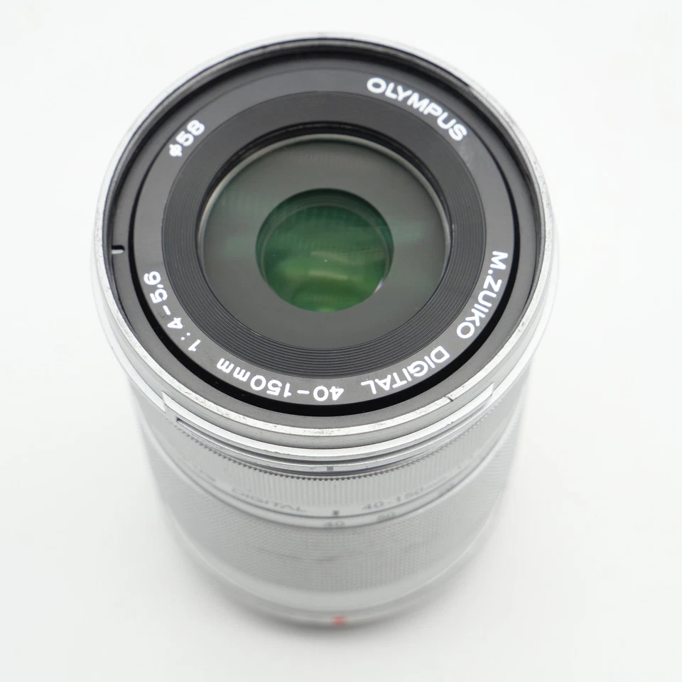 EXC- Olympus M.Zuiko Digital 40-150mm f/4.0-5.6 R ED Lens - Silver #848 - Image 3 of 4
