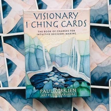 VISIONARY I CHING ORACLE CARDS DECK BLUE ANGEL BY PAUL O'BRIEN INTUITION NEW