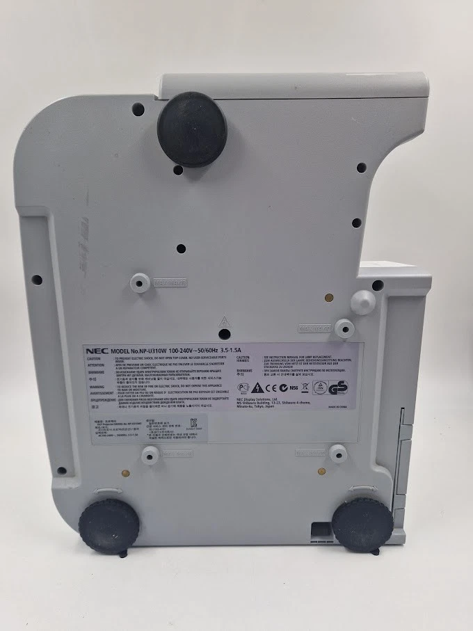 NEC NP-U310W Projector - Power Tested Only, For Parts/Repair - Image 3 of 4