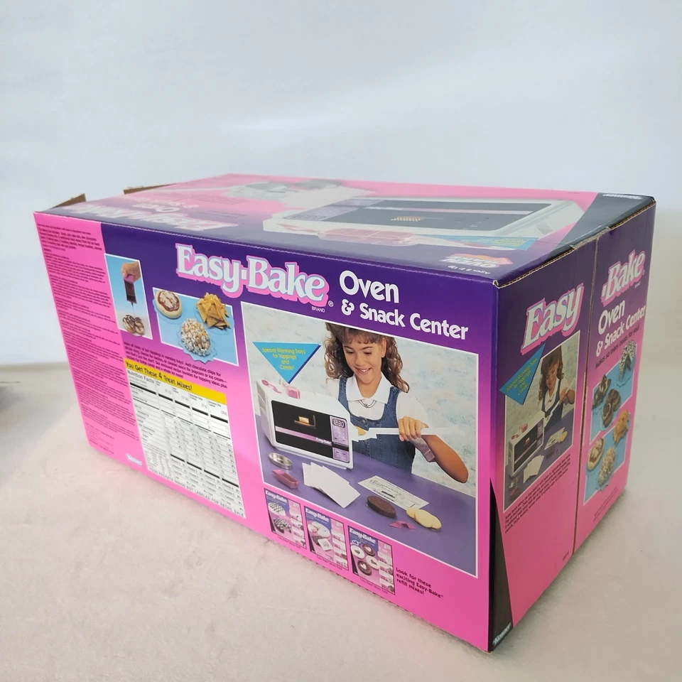 VTG 1995 Kenner Hasbro Easy Bake Oven & Snack Center Original Box and Mixes NOB - Image 3 of 4