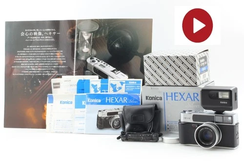 🎦 [Unused /Box] Konica Hexar Silver AF 35mm Rangefinder Film Camera HX-14 JAPAN