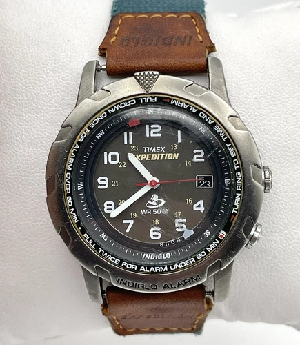 Vintage Timex Shenmue Ryo's Expedition Indiglo Alarm Watch T43371  Black Dial