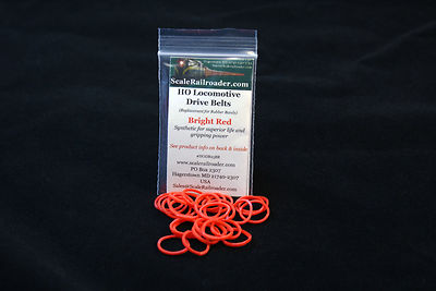 HO Drive Belt Rubber Band 50 Red Hi-F Hustler RDC Plow F3 F7 GP9 ATH90101