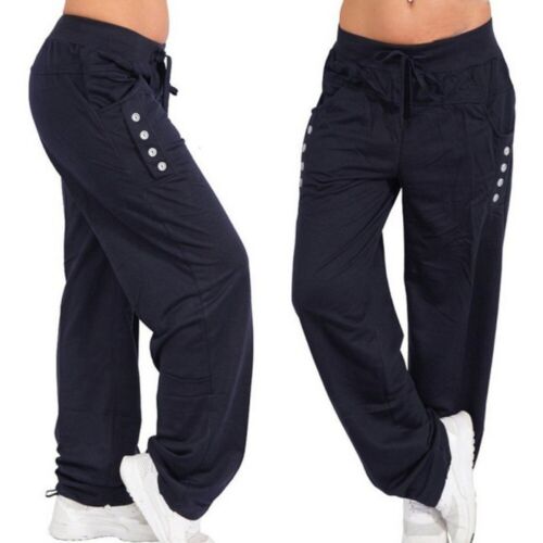 Womens Joggers Trousers Tracksuit Bottoms Casual Jogging Gym Pants Lounge Wear - Picture 6 of 6