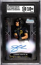 2022 Bowman Sterling #PA-LW Lonnie White Jr. SGC 10 GEM MINT AUTO 10 Pirates