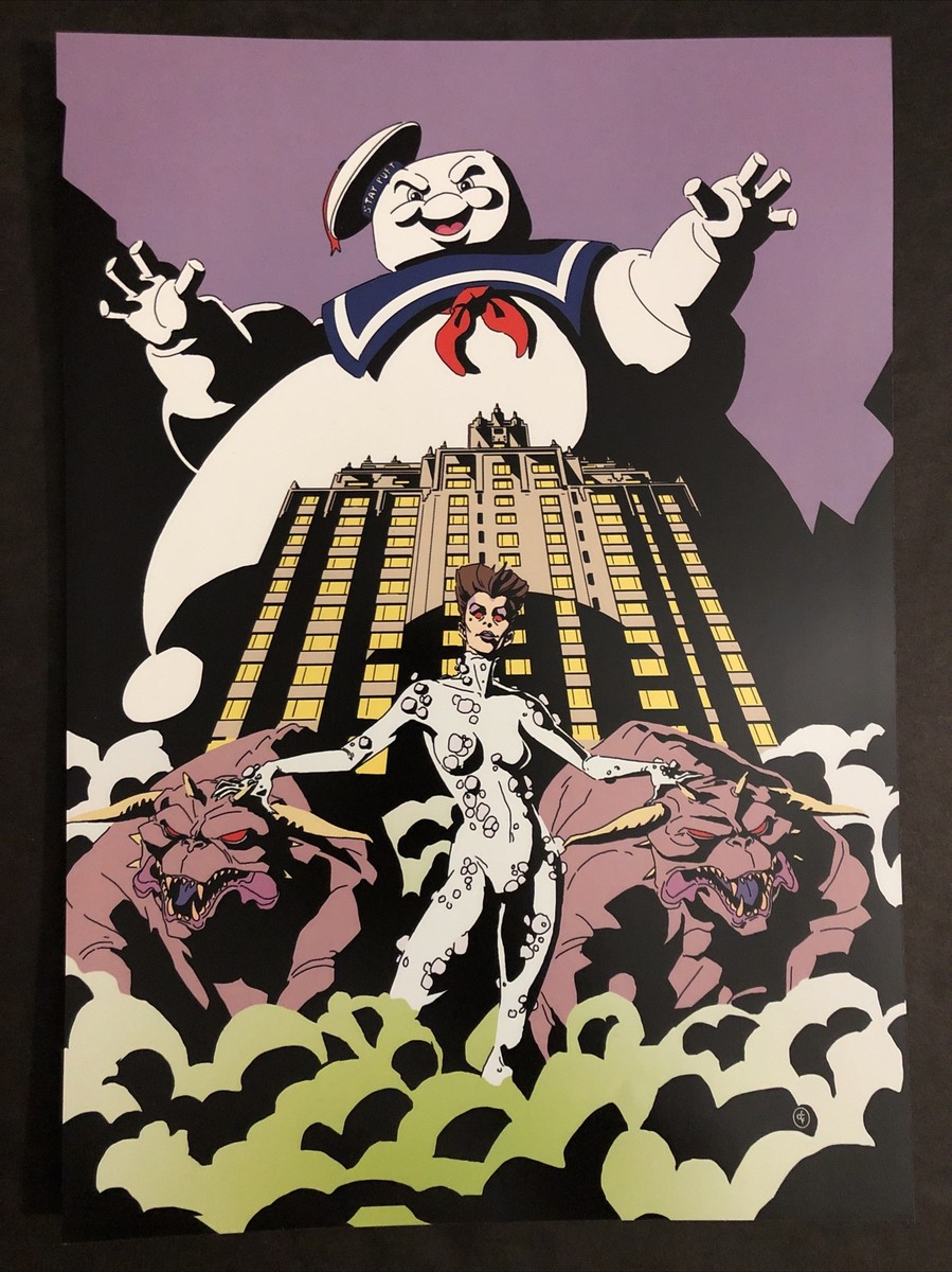 Stay Puft Marshmallow Man Gozer Terror Dogs - Ghostbusters Poster