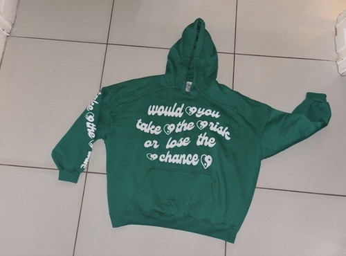 Bershka Ladies Green Oversized Hoodie Size Small - Picture 2 of 4