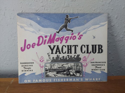 Vintage 1946 Joe DiMaggio's Yacht Club W 1940 Photo San Francisco NY Yanks