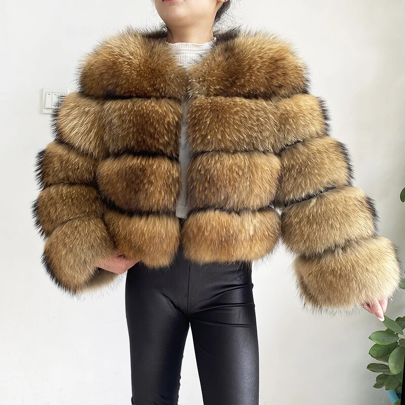 ジャケット・アウター acka 2024 Christmas box volume fur coat Wvapzxx Women's Faux Fur Coat Winter Warm Fur Windbreaker